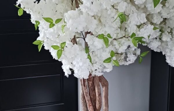 Arbre à fleurs de cerisier – blanc / Cherry Blossom tree – White