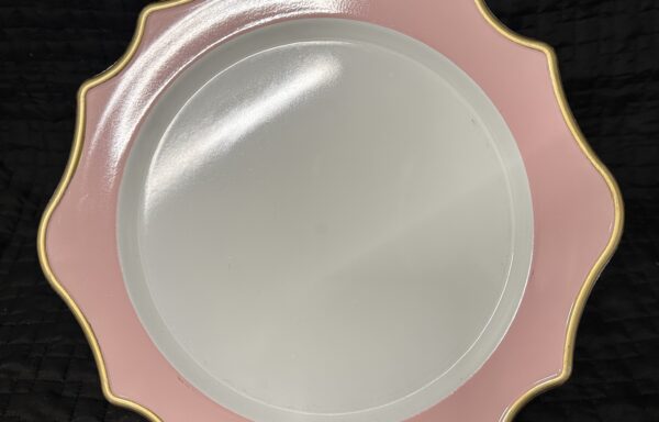 Sous-assiette 3 tons Rose /  3 tone charger plate Pink
